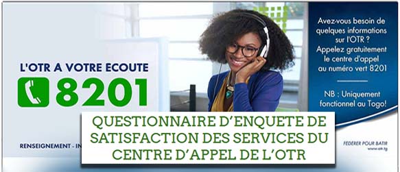 Questionnaire Centre d'appel OTR (8201)